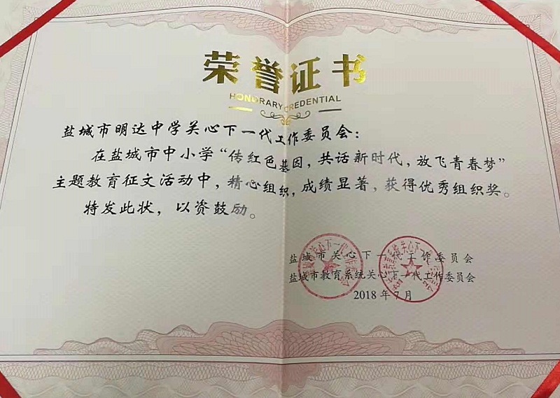 喜报八我校在“传红色基因,共话新时代,放飞青春梦”教育征文评选活动中获喜人成绩